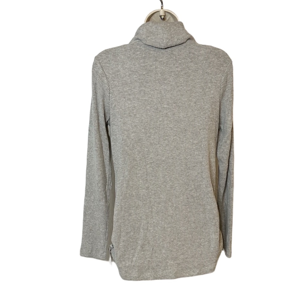 Rebecca Malone Gray Cowl Neck Sweater Soft Cozy Knit Small Giftable Winter Style - Picture 2 of 8